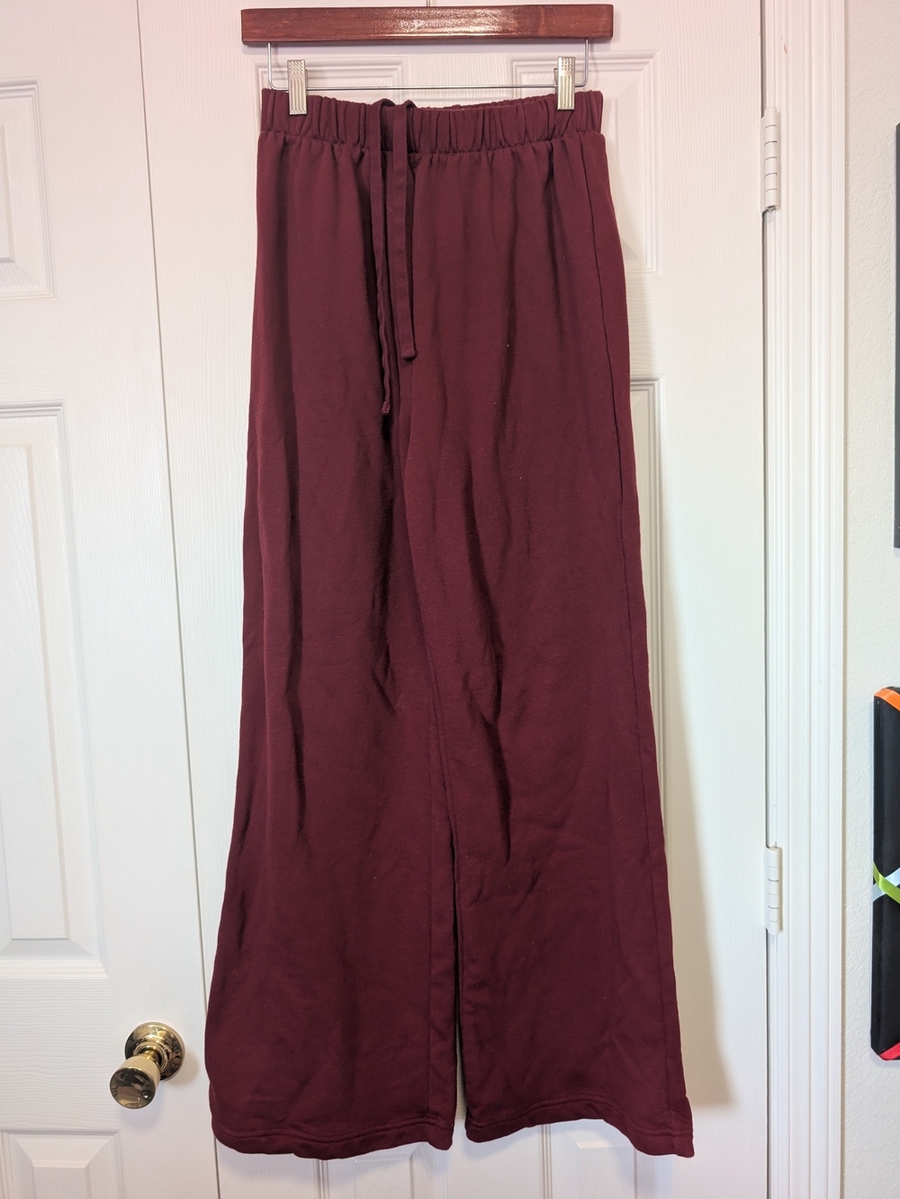 Cotton On Burgundy Wide-Leg Drawstring Pants